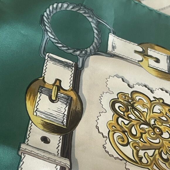 Vintage 100% Silk Hermes scarve by F. De La Perriere - Picture 6 of 12